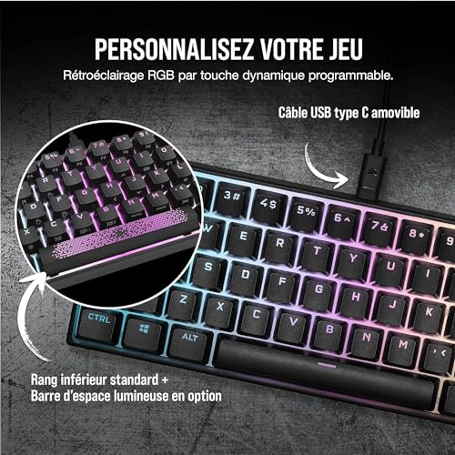 K65 RGB Mini 60% meccanica Gaming Keyboard - BE Azerty - MX Red - Tastiera gaming - Immagine 5