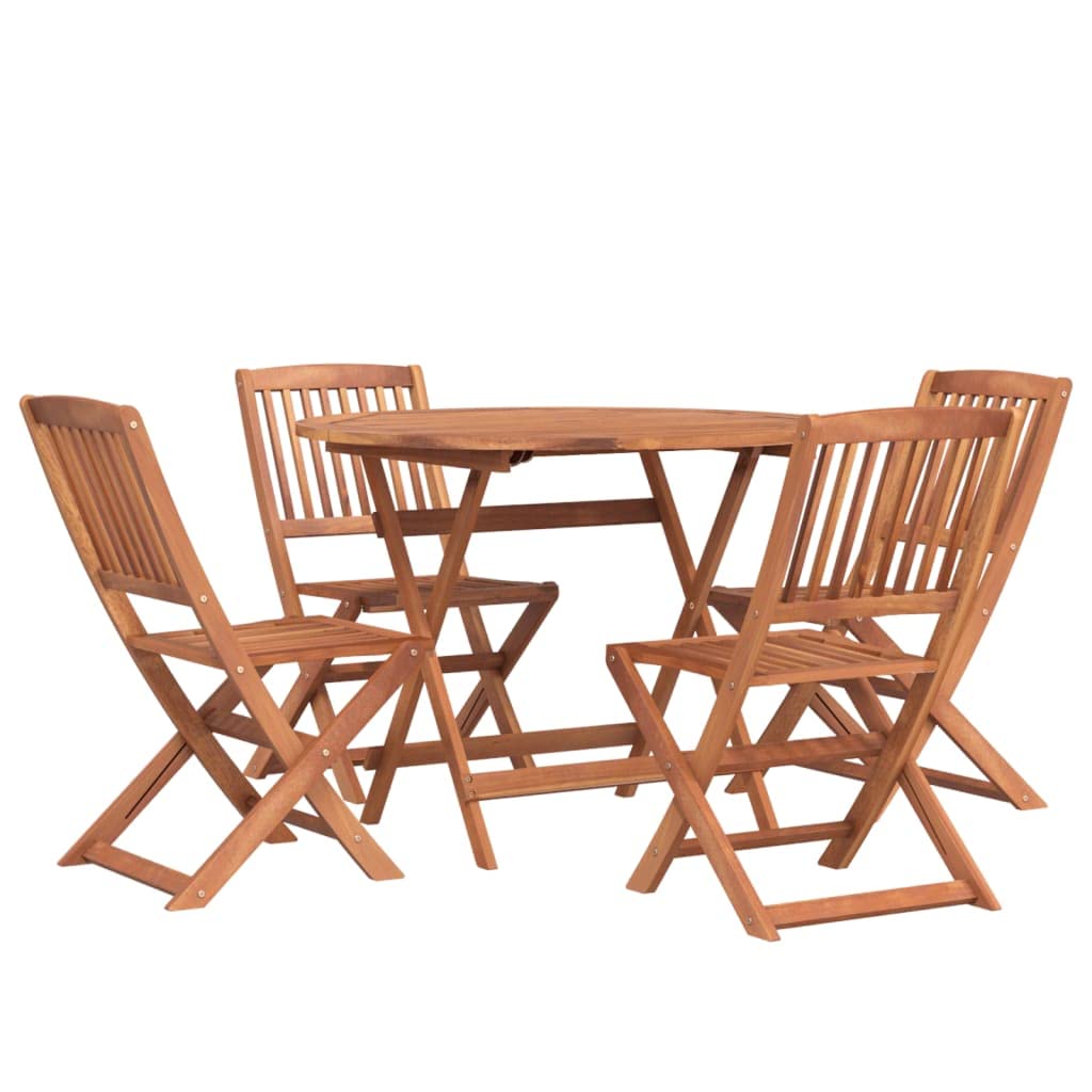 vidaXL Ensemble à Manger de Jardin 5 pcs Bois d'acacia Solide