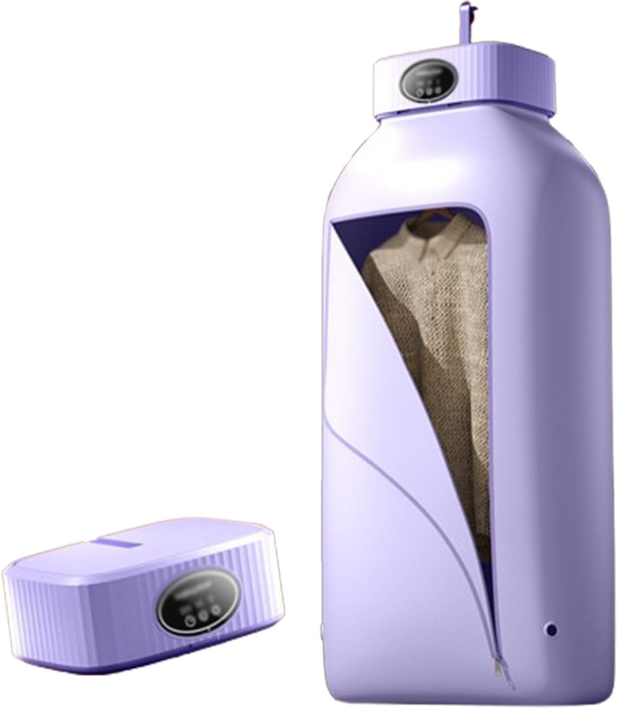 Hanging Garment Steamer,Garment Hanger for Steaming Clothes,Automatic Ironing Machine,Collapsible Automatic Wireless Vertical Steam Iron,One-Key Care for Clothes & Fabric(Khaki)