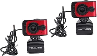 Mikikit 2 Pcs Camera PC Camera Vlogging Camera Laptop Mini Live Streaming Webcam USB Laptop Camera Free Web Camera with Microphone Multifunctional Webcam High-definition Live Camera Manual