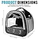 Transportbox Kaninchen, 30x21x27cm Transportbox KatzeTransportbox Meerschweinchen, Haustier Reise Tragetasche, Faltbare Tragetaschen Mit Schultergurt Für Katze Hund Kaninchen Hamster (Schwarz)