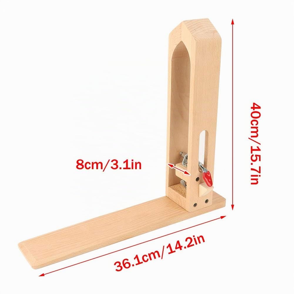 Morsetto in pelle, clip di fissaggio in legno e pelle, per lavori in pelle, cucito, fai da te, tavolo e scrivania, Marrone, Regolabile, Unico