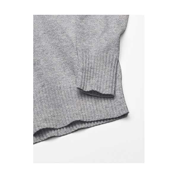 Amazon-Essentials-Womens-Long-Sleeve-100-Cotton-Roll-Neck-Sweater Amazon Essentials Women's Long-Sleeve 100% Cotton Roll Neck Sweater, Light Grey Heather, Small