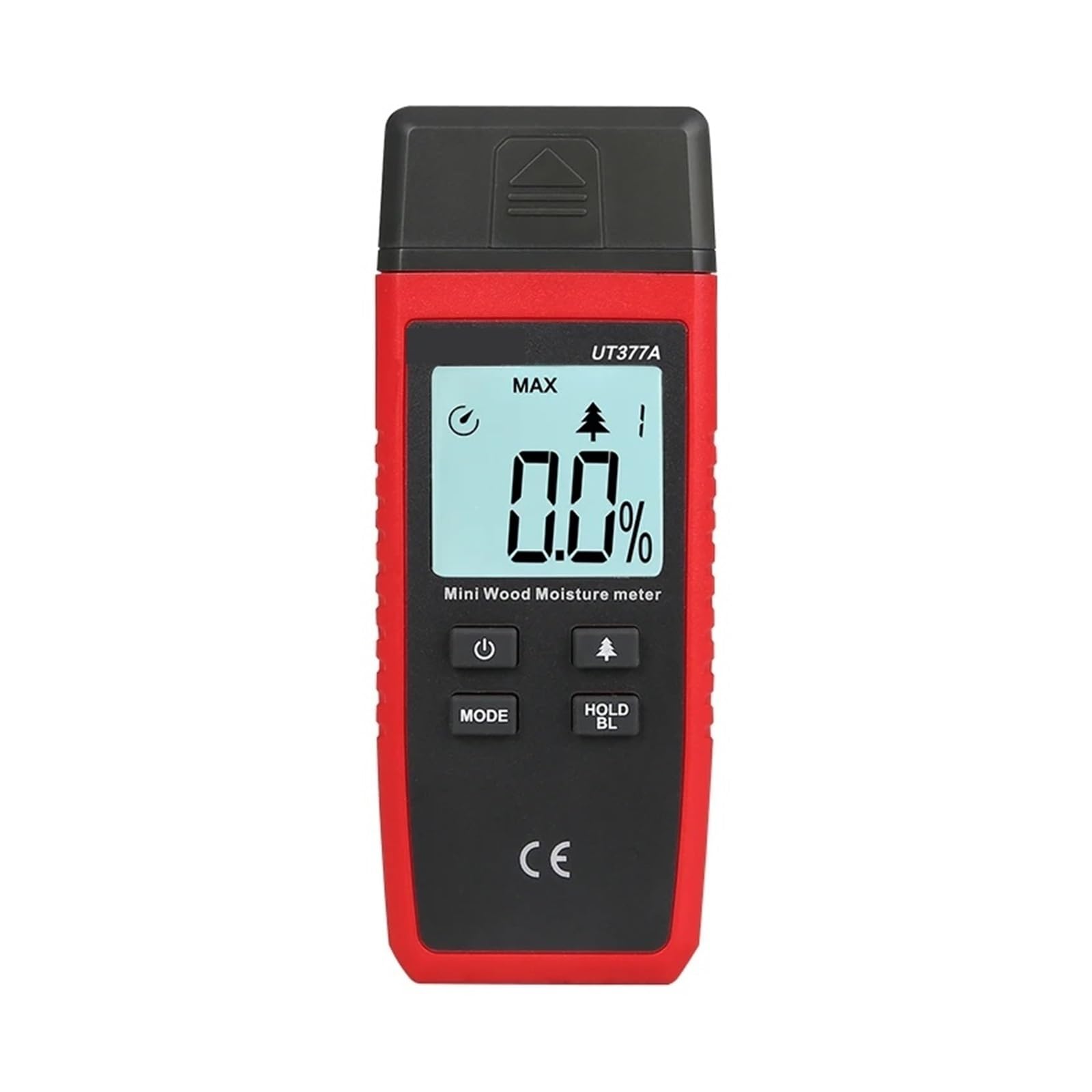 Mnmioio One Color Digital Moisture Tester, Ut377a Digital Wood Moisture Meter Hygrometer Humidity Tester For Paper Plywood Wooden Materials Lcd Backlight