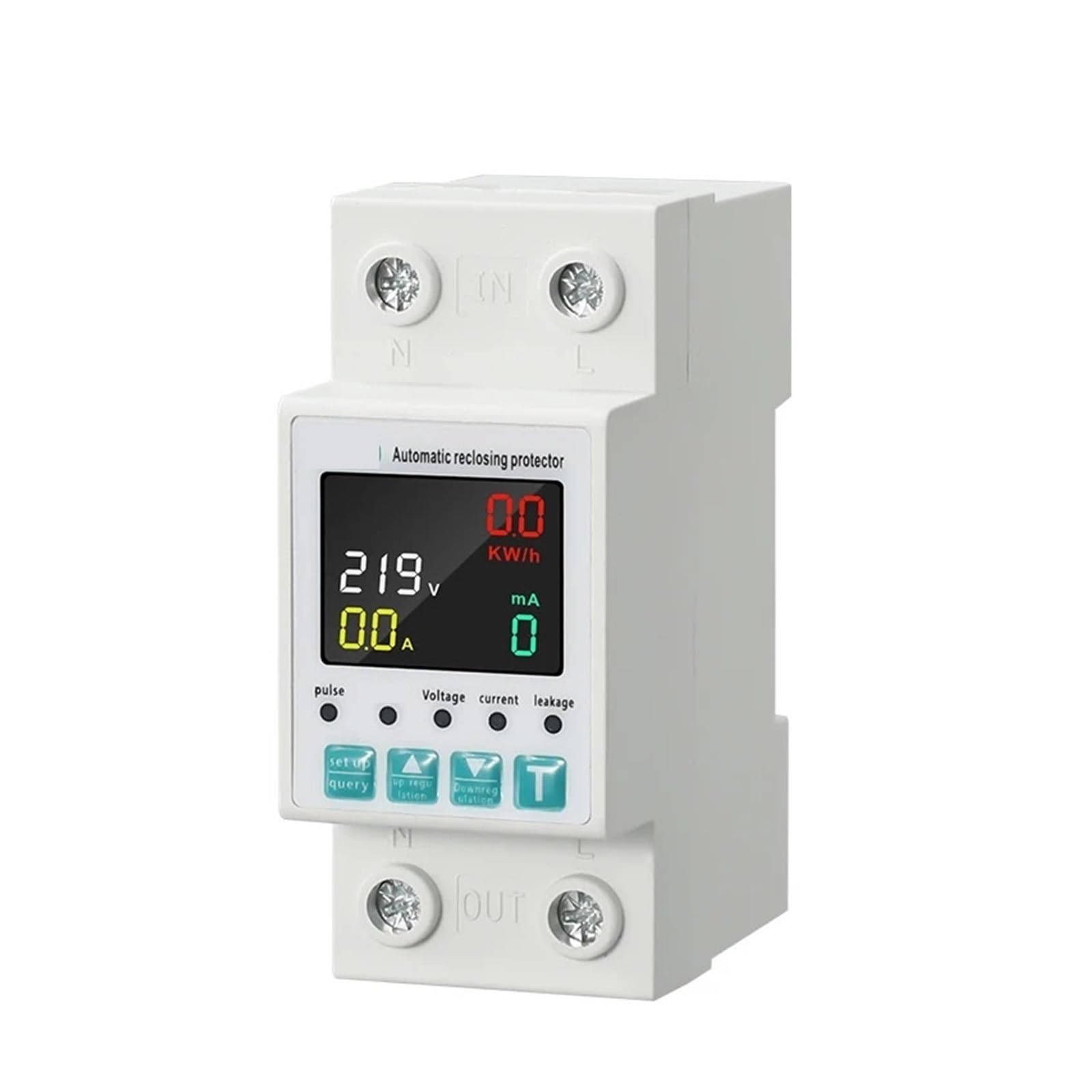 Disjoncteur avec minuterie et mesure de kWh connecté 110V 220V