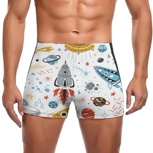 Boxer de bain homme Fusée premium ajusté pour la natation