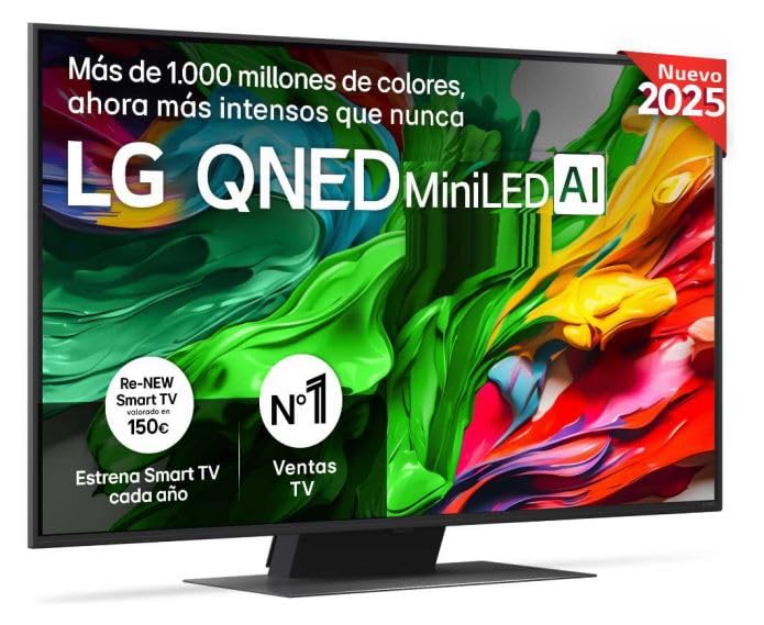 LG 50QNED86A6C TV 50 pulgadas 4K QNED evo AI TV (procesador α7 Gen8 4K AI, webOS 25, 60 Hz) [año de modelo 2025]