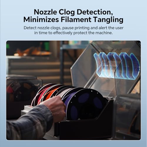 anycubic ace pro for anycubic kobra s1 3d printer nozzle clog detection automatic filament backup filament humidity preset drying while 3d printing dual ptc heating and 360 hot air system