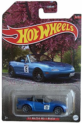 Hot Wheels '91 Mazda MX-5 Miata azul miniatura 1