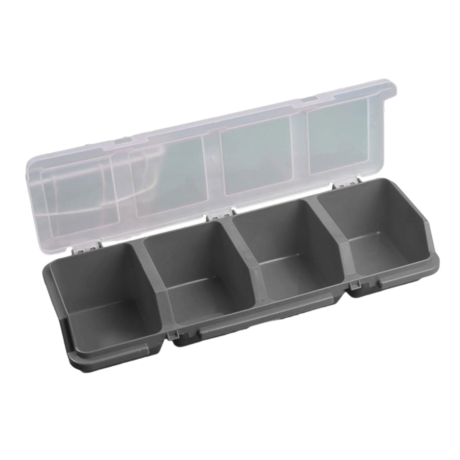 Crffz Gray Tool Box Hardware Storage Organization Small Part Case Container Divider Organization For Organizing Screws Nut Bolt Multipurpose Craft Storage