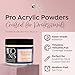 Tones Pro Acrylic Nail Powder, Perfect Pink (Soft Pastel Pink), (3.5 Fl Oz) - Long-Lasting & Non-Yellowing Polymer for Salon Quality Nail Extensions & 3D Art