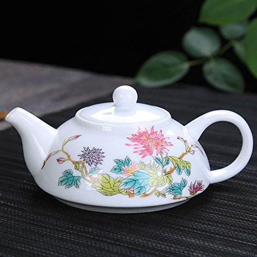 Tea Pot Tea Kettle Exquisite Blue and White Porcelain Tea Pot Drinkware Traditional Landscape Pattern Tea Pot Ceramic Flower Tea Set Teapot-05 (6)