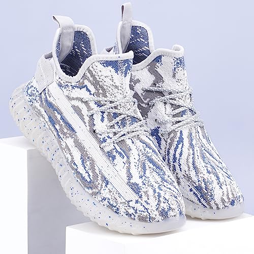 Image of RapidBox Men Light Blue Casual Sneakers