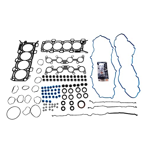 Image of Partsflow Full Gasket Set Compatible With Ford F-150 V8 2013-2014 F-150 V8 Flex 2011-2014 Mustang V8 2011-2014 4951CC 302CID (32 Valve), VIN Code F OE#CS26550PT