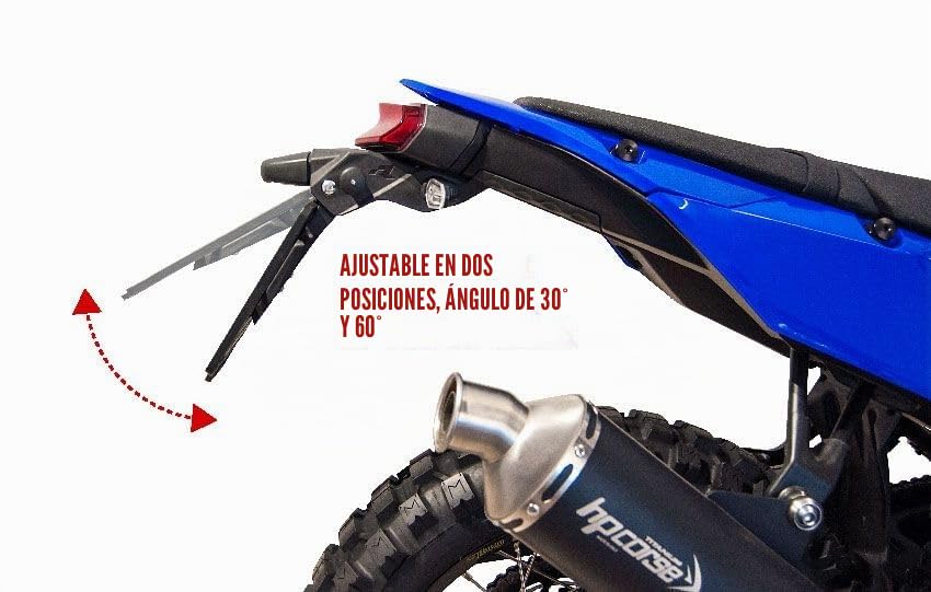 Rtech Soporte de matrícula LED Integra Negro para Yamaha T7