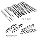TIMESETL 29pcs Moño Magico Nylon Gomas Moño/Bandas de Goma/Clip U/Clip Roscas