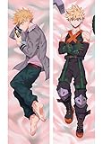 Rangnis My Boku No Hero Academia Bakugou Katsuki Anime Body Pillow Cover Case Peach Skin 105 x...