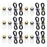 GLEAVI Accesorios para Cadena de Gafas 40 Piezas Anillos Antideslizantes de Silicona Ajustables Colores Oro y Plata para Uso en Casa y Oficina