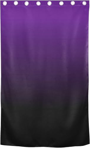 Miniatura 2 de Cortinas opacas moradas y negras de 84 pulgadas de largo, paneles de cortina para ventana de apartamentos, cortinas divisoras de habitación y
