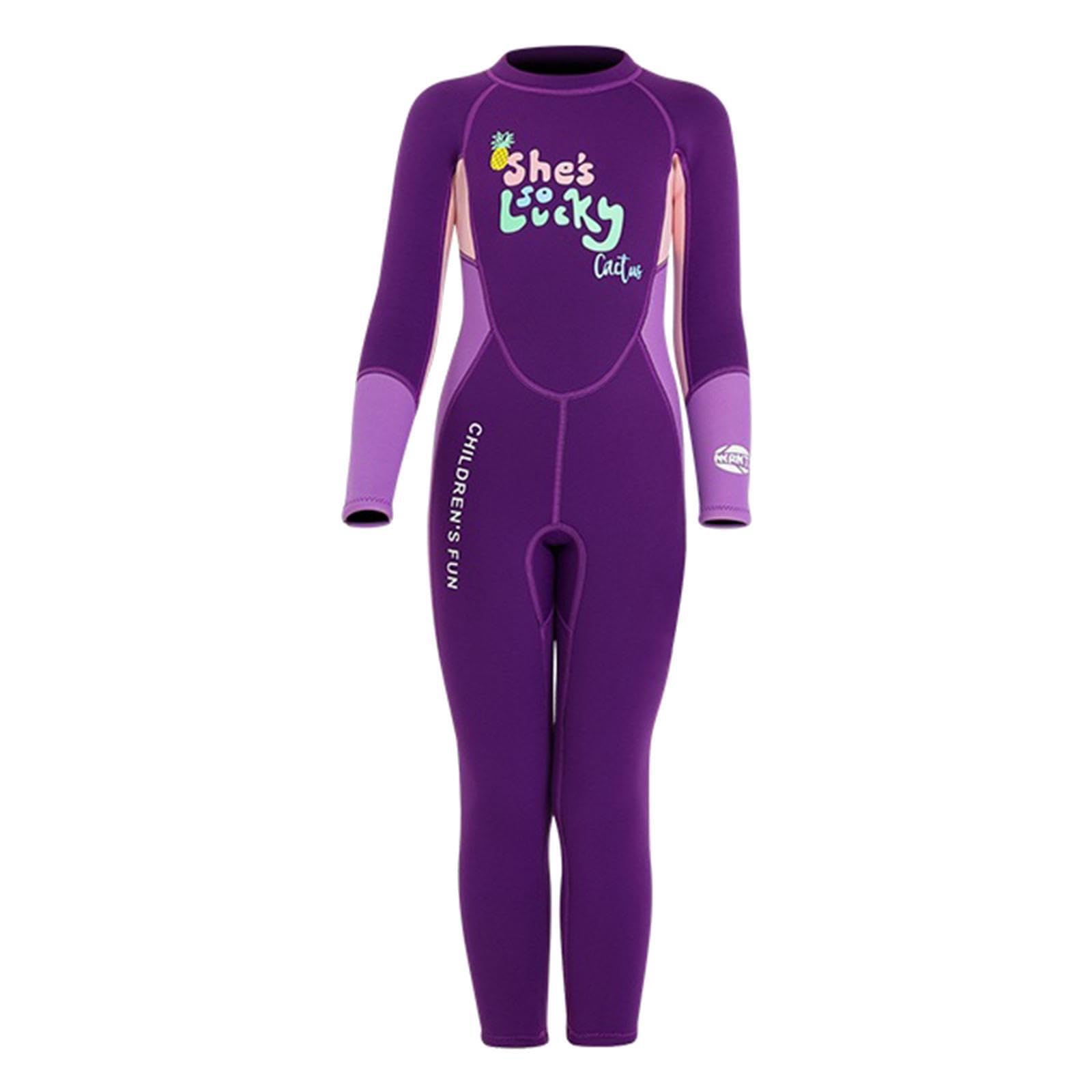 Combinaison de plongée Enfant, Maillot de Bain Thermique imperméable en néoprène 5 mm, suffisamment épaisse pour Tenir Chaud, Combinaison de