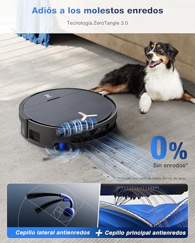 Miniatura 6 de Ecovacs Deebot X9 Pro Omni Robot Aspirador Y Friegasuelos, 16 600 Pa, Ultrafino, Fregado Con Mopa Y Autolavado Inst, Ozmo Roller, Zerotange 3.0, Truedge 2.0, Secado Aire Cal, Negro