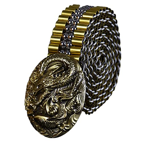Ceinture Homme en acier inoxydable pour jeans boucle dragon