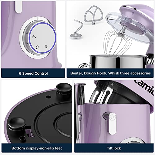 1500W Küchenmaschine Knetmaschine Camic 8L Küchenmaschine Rührgerät Multifunktionsmischer geräuscharm leistungsstark und… – Bild 7