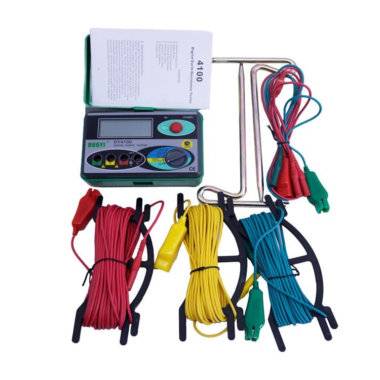 DY4100 Digital Multimeter Earth Resistance Tester Ground 0-2000 Ohm Meter Resistance Tester