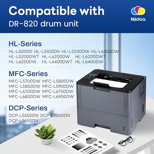 Image of DR820 DR-820 Drum Unit [Not Toner] Replacement for Brother DR-820 DR820 MFC-L5900DW HL-L6200DW MFC-L5800DW HL-L5200DWT Printer, 1Pack