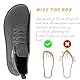 Hitmars Barfussschuhe Barfußschuhe Damen Traillaufschuhe Barfuß Schuhe Outdoor Sneaker Trekkingschuhe Fitnessschuhe Zehenschuhe 1 Grau EU 39