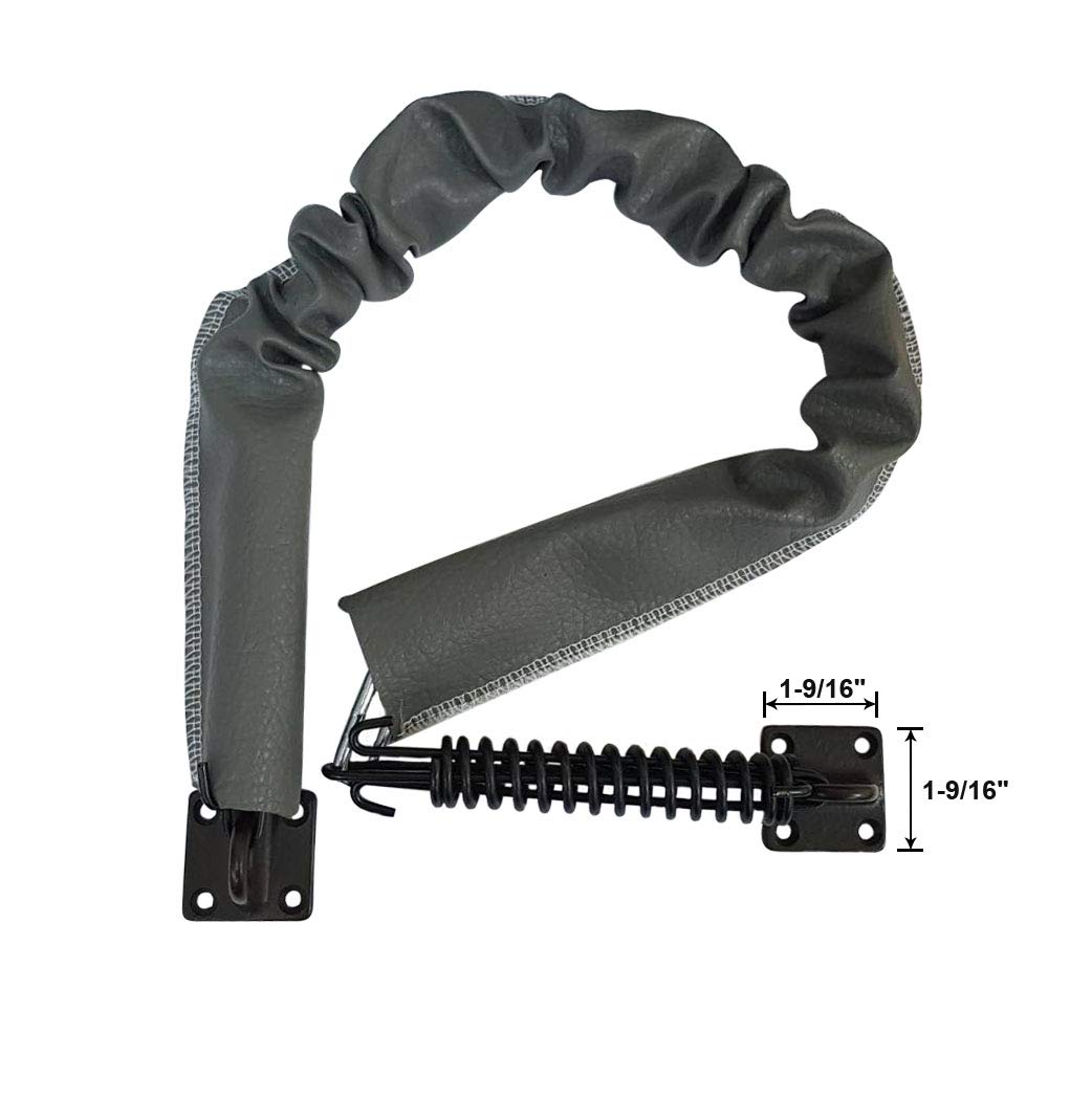 QCAA Chaîne de contrôle pour porte de tempête extra lourde, 32" de longueur, base solide en laiton ORB (bronze huilé, US10B), crochet en acier inoxydable 304, 1 paquet, fabriqué à Taiwan.