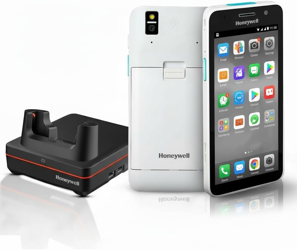 Honeywell CT30XP Rugged PDA Handheld Mobile Computer, Android Scanner with 5.5″ Touchscreen, Wi-Fi 6, Portable Inventory Scanner for Retail (Honeywell CT30+Charging Base)