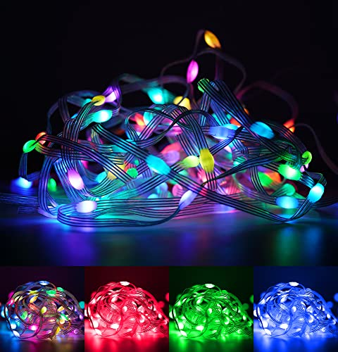 Cadena de luces LED RGB WS2812B 16.4FT 50 LED DC5V miniatura 2