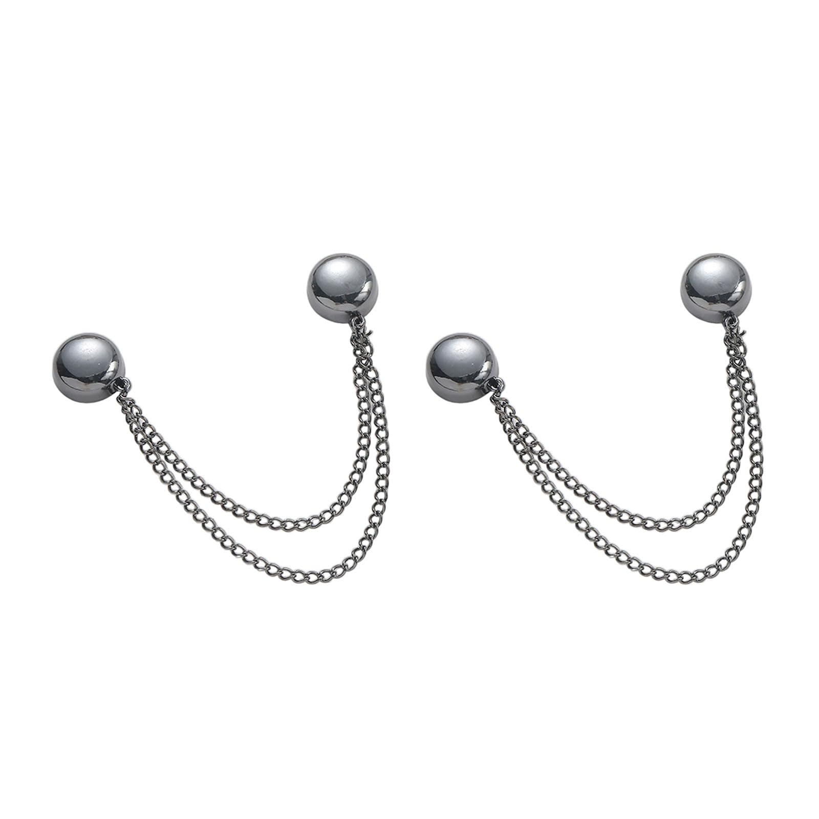 Fabeas Silver Strong Magnet Clips For Pants Trousers To Make Shorter Hems Fasteners Clip Trouser Grips For Pants