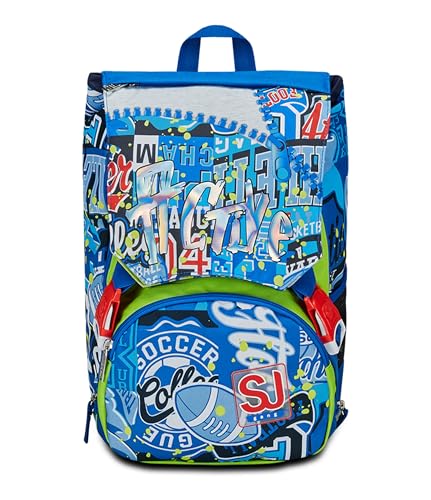 Batman Zaino Scuola SJ Gang Tigre Blu – Estensibile 41x27 Cm, 24L, Con Portachiavi Omaggio