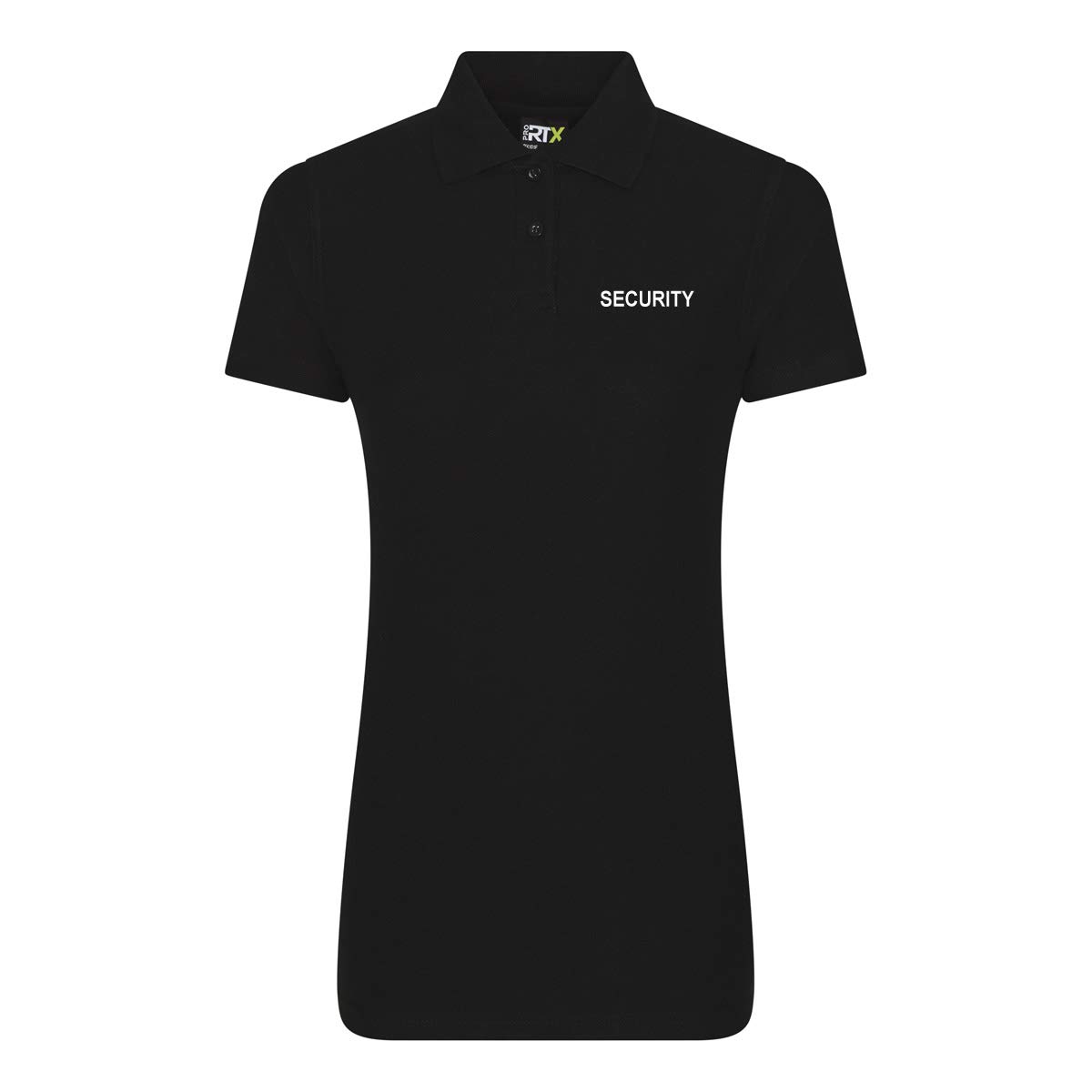 Workwear World Women's Black Fit 'Security' Embroidered & Printed Doorman Bouncer Classic Work Polo Shirt (Xxl)