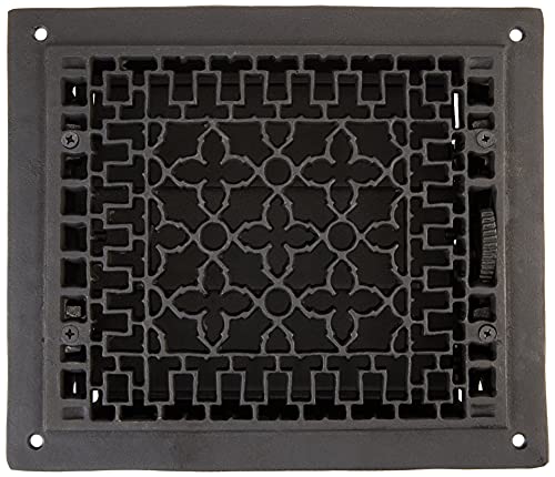 Minuteman International Cast Iron Floor Register Grate Grill, 12 x 14-inch