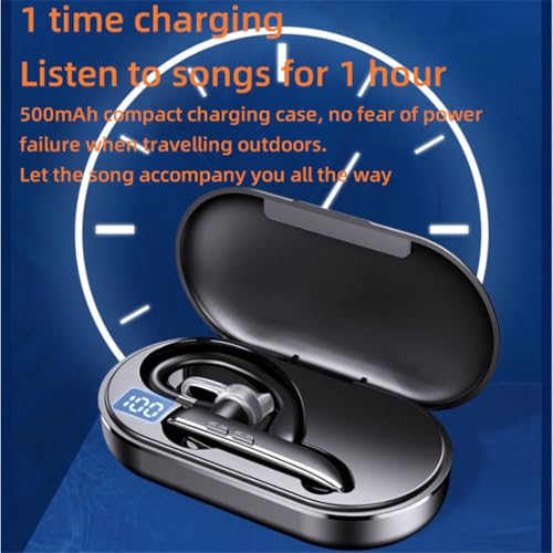 Audífonos Bluetooth inalámbricos con estuche de carga 500mAh miniatura 5