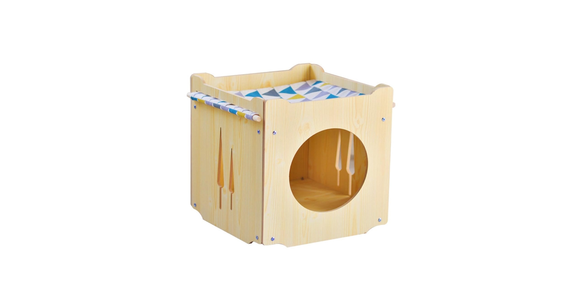 猫ちゃんの秘密基地　アカシア材　No,1　　猫ハウス Amazon | キャットハウス かわいい おしゃれ な 猫 ちゃん用秘密
