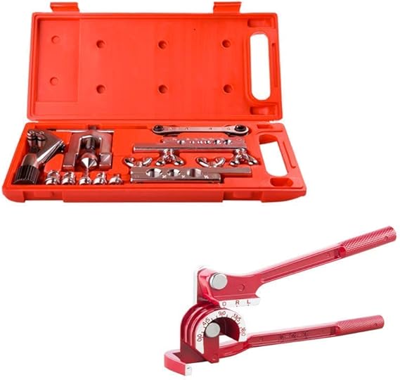 Wostore Flaring Tool Kit Bundle with 180 Degree 3 in 1 Tubing Bender