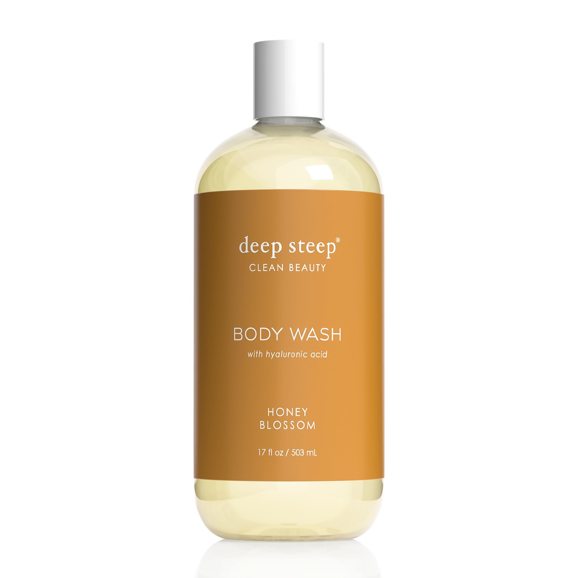 Deep Steep Body Wash with Hyaluronic Acid for Optimal Skin Hydration 17oz (Honey Blossom)