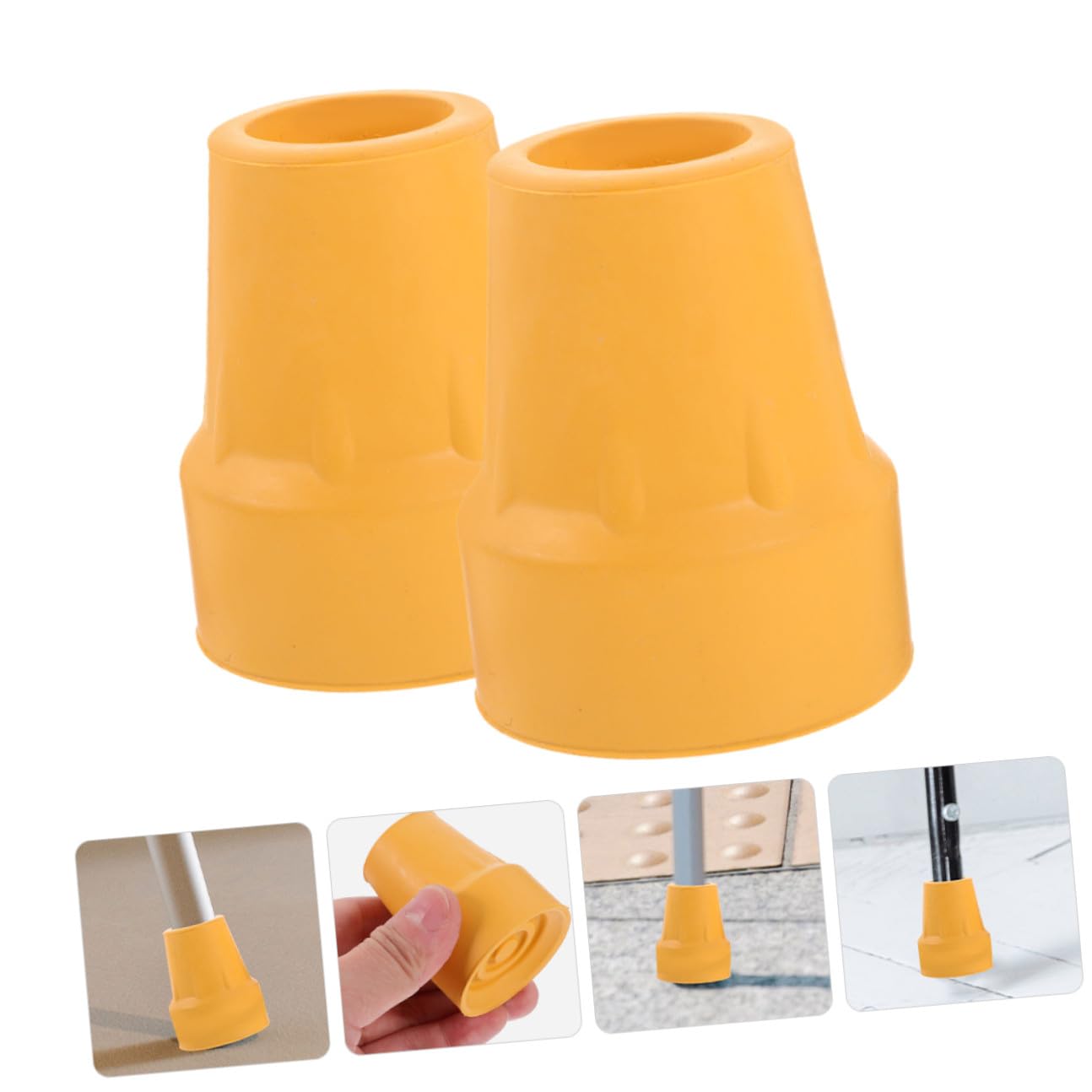 5 ensembles Coussinet Antidérapant Pour Tête Et Semelle Protection Pour Embouts De Canne Bâtons De Marche Robustes Embouts De Bâtons De Marche Embouts De 2 pièces * 5