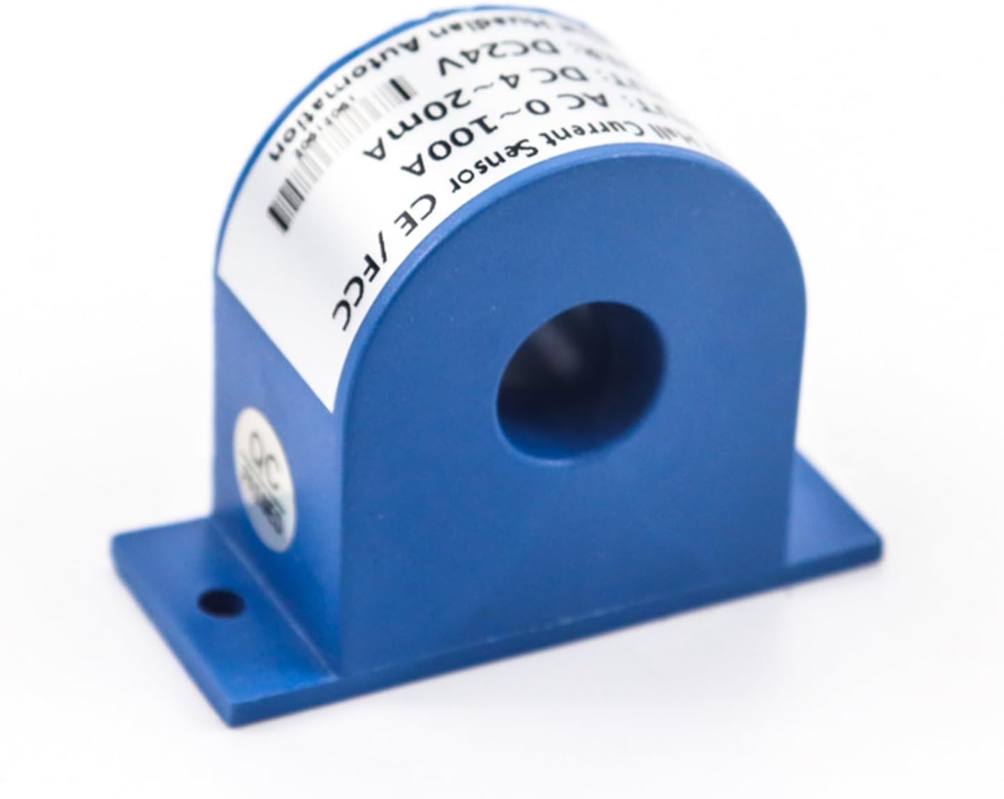 DC Current Transmitter 0~150A Open Loop Hall Current Sensor AC Current Transducer 220VAC Power Output 0-20mA(35mm,0-3000A AC)