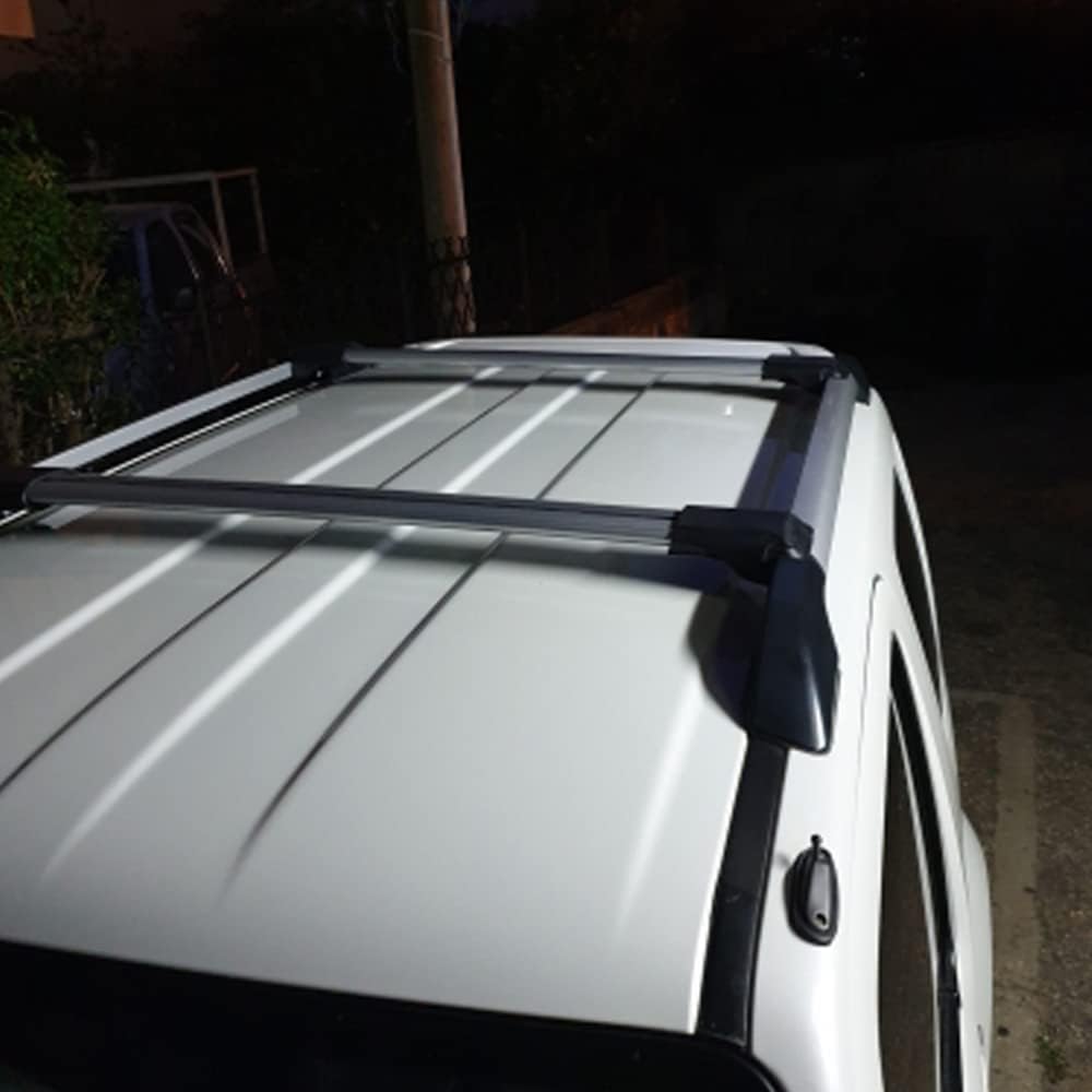 Aluminiowy bagażnik dachowy do Suzuki Jimny 2006-2018, ochrona przed kradzieżą, trwały, w podróży, do transportu bagażu, szyn, akcesoria samochodowe