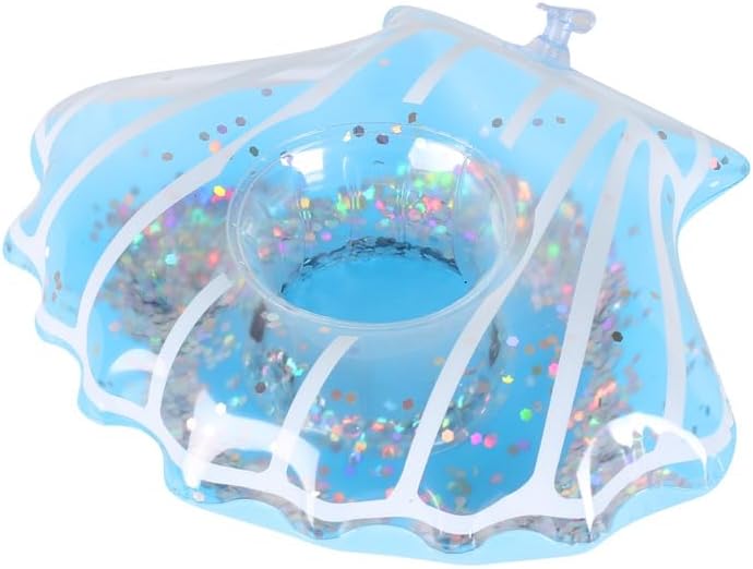 Miniatura 4 de Soporte para bebidas inflable para playa, portavasos flotante, bandeja enfriadora flotante, suministros de fiesta en la piscina con bomba de aire,