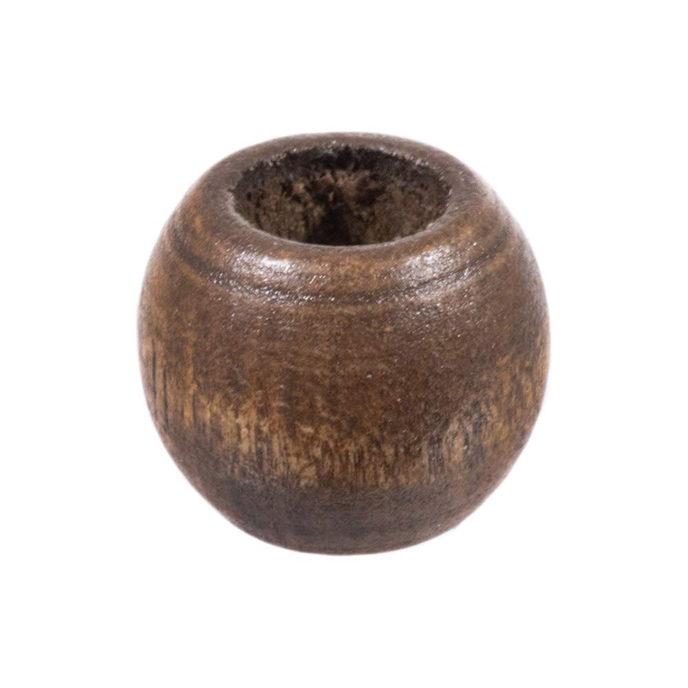 Craft County Perline In Legno Ovali – Mix Per Macramè, 12mm X 5mm Foro, Confezione Da 22, Colore Noce