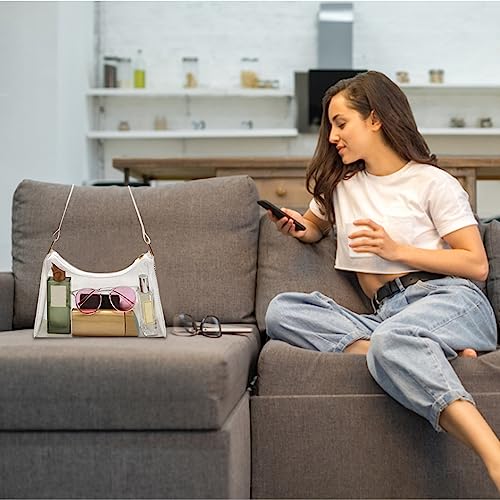 Clear Bag Transparent Bag See Through Bag Clear Purse Bag for Women PVC Crossbody Bag Shoulder Handbag for Small Things Underarm Bags for Women to Concerts Travel 24 * 16 * 7cm3