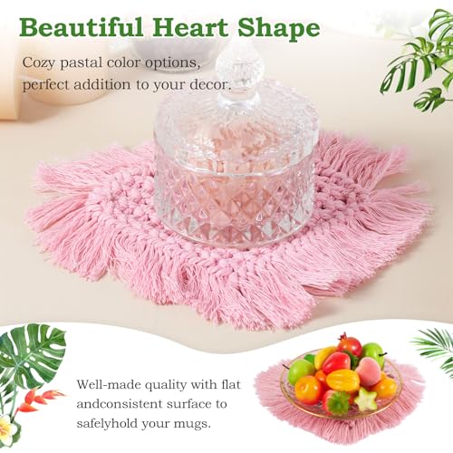 Dessous de verre macramé anti chaleur pour protéger table basse café - 6