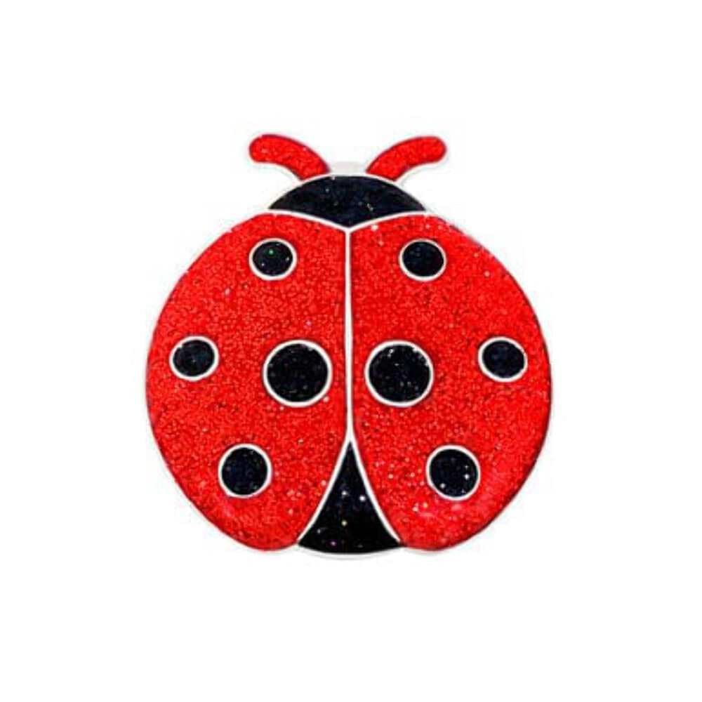 Navika Ladybug Glitzy Ball Marker with Hat Clip