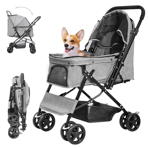 VCE Pet Stroller with Reversible Handle
